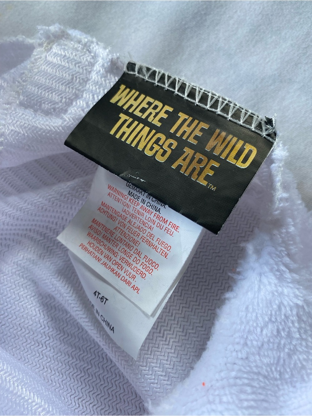 NWOT “Where the Wild Things Are” 4T-6T Halloween Costume - Picture 6 of 8